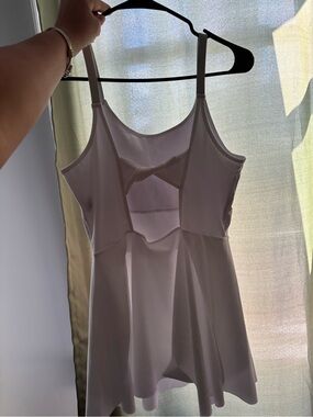SHEIN White Cutout Skort Dress